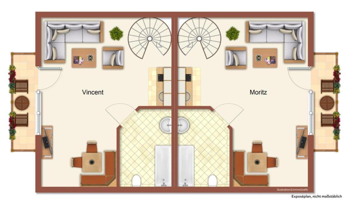Haus Vier Freunde, Vincent Apartman Rostock Kültér fotó